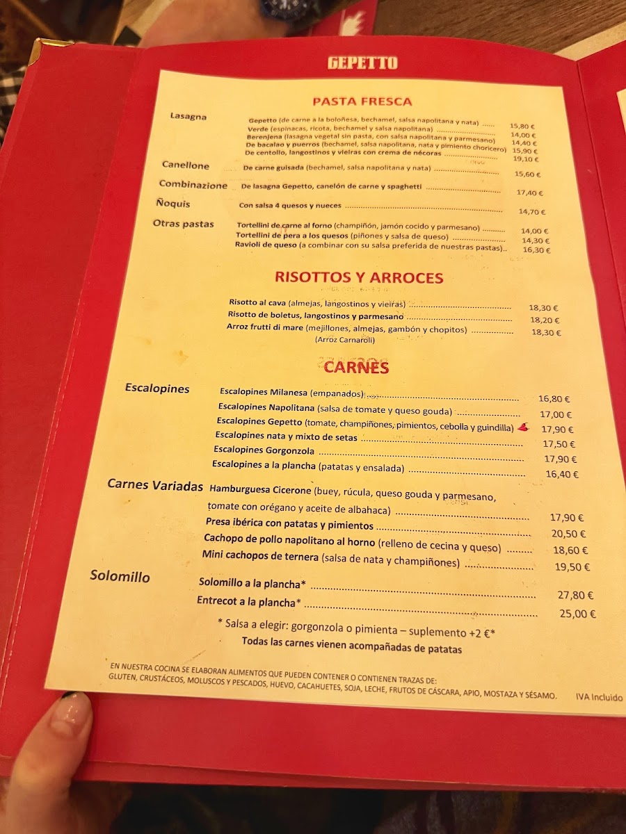 Menu Restaurante Gepetto Arena-3